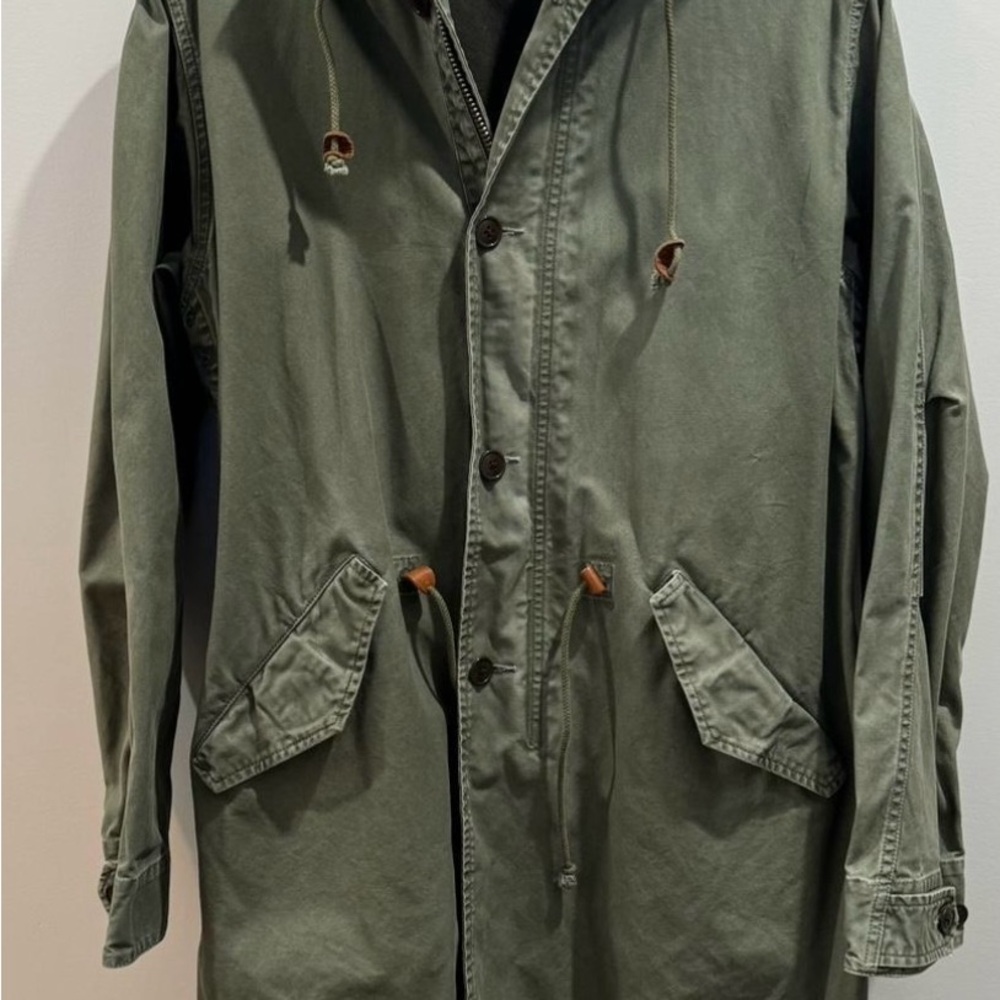 J. Crew Green Military Field Jacket Durable Cotton
